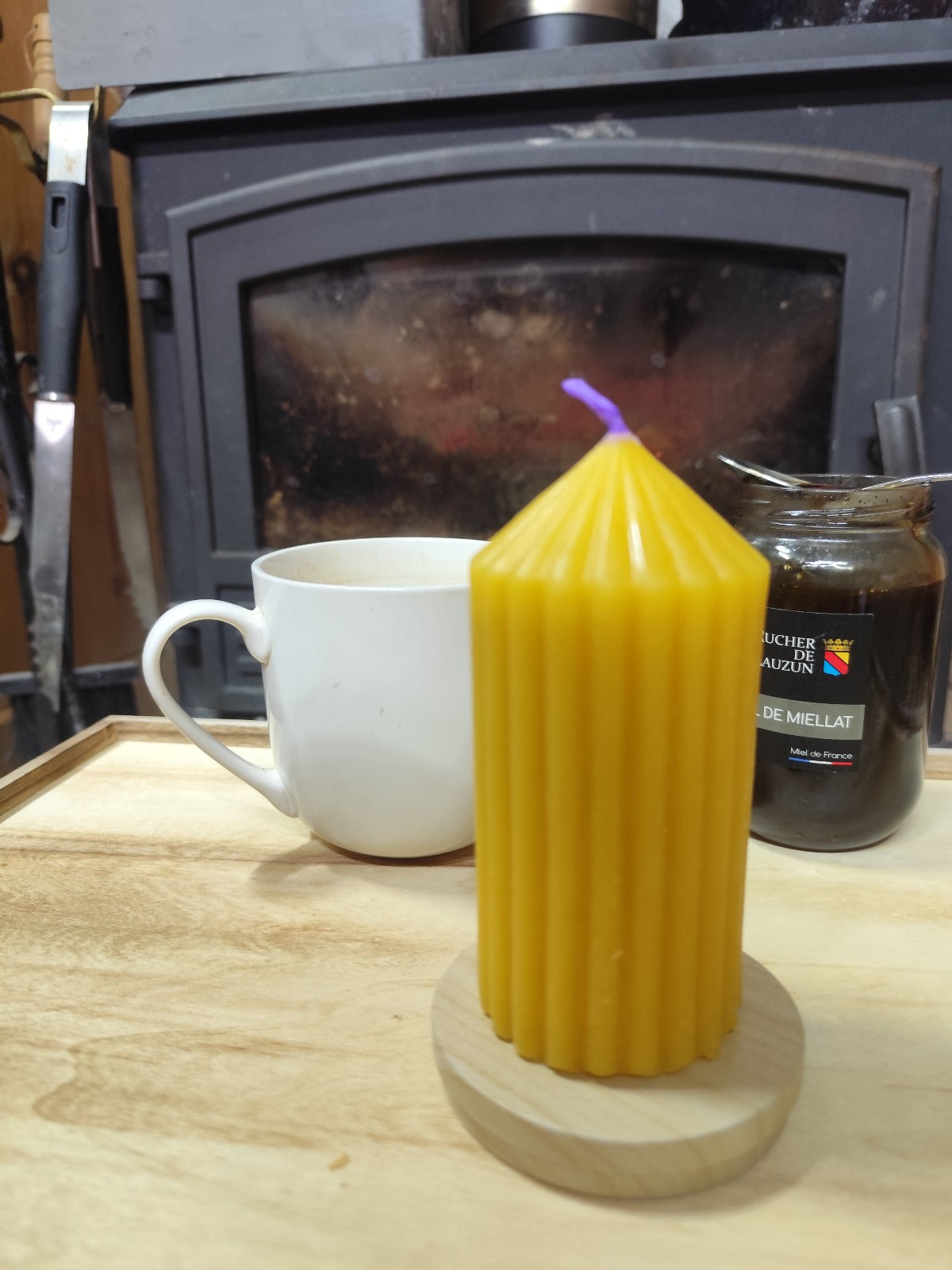 Bougie Cire d'abeille - Moyenne colonne