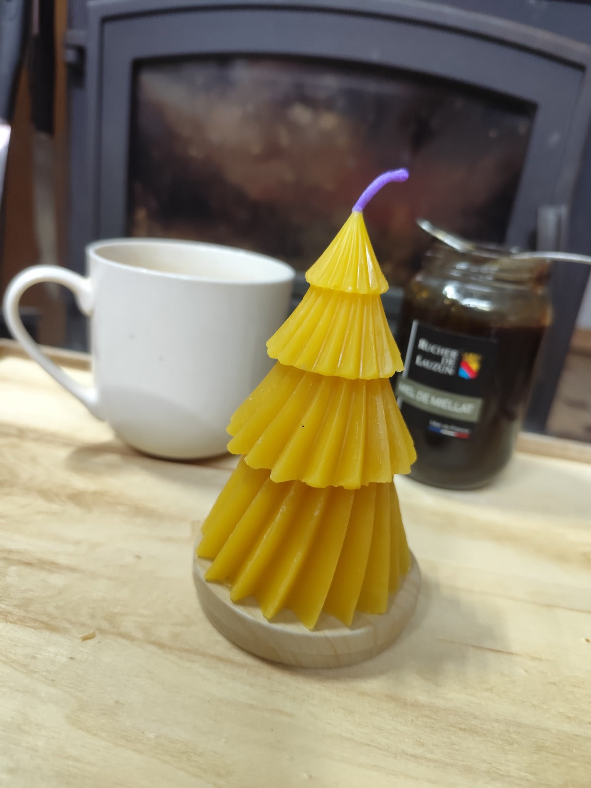 Bougie Cire d'abeille - Grand sapin