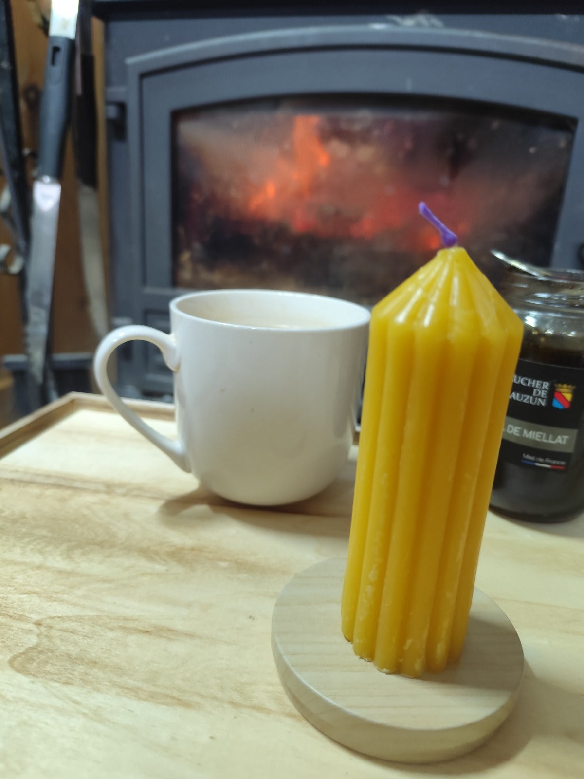 Bougie Cire d'abeille - Petite colonne