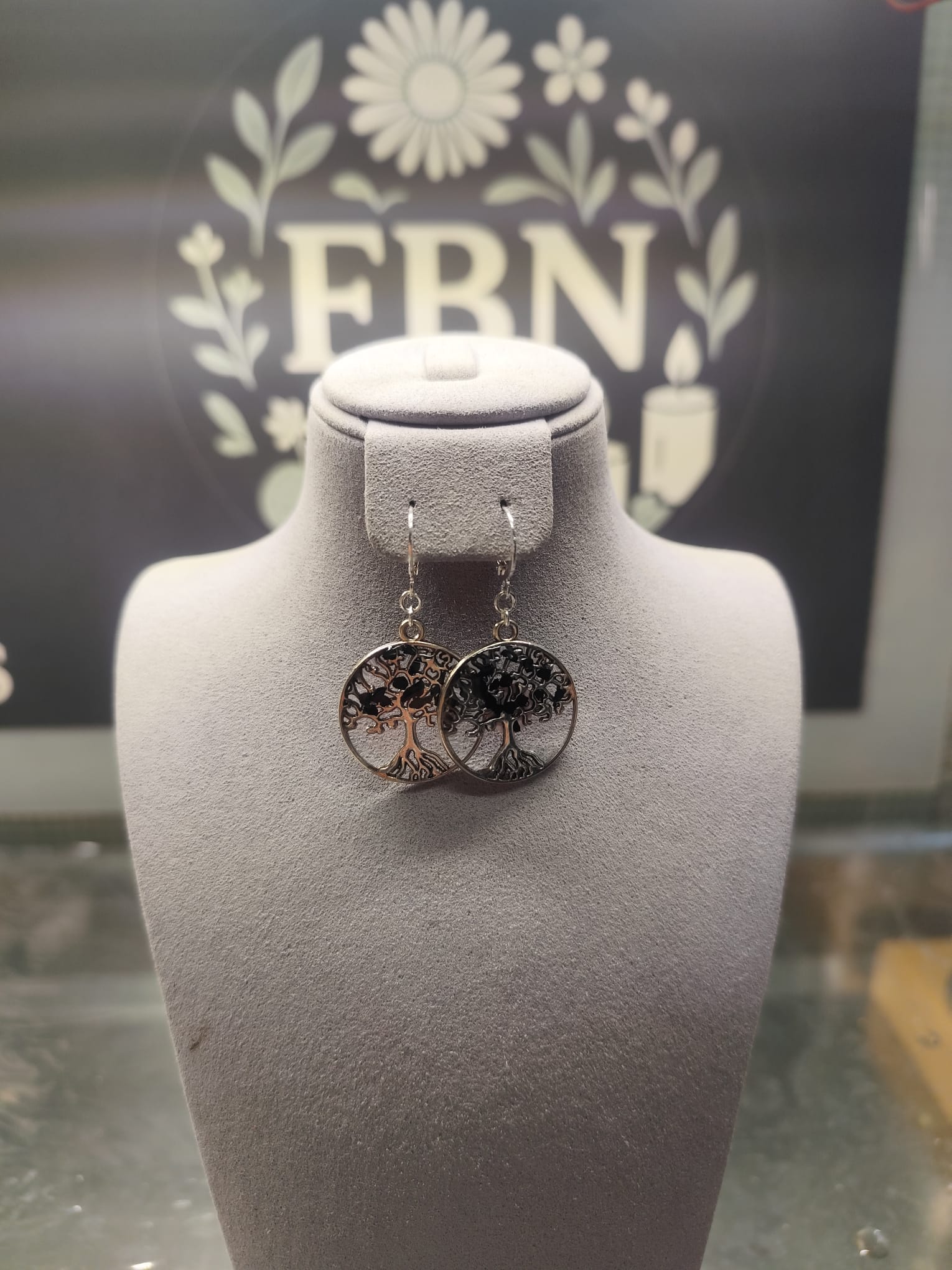 Boucles d'oreilles arbre de vie n°6