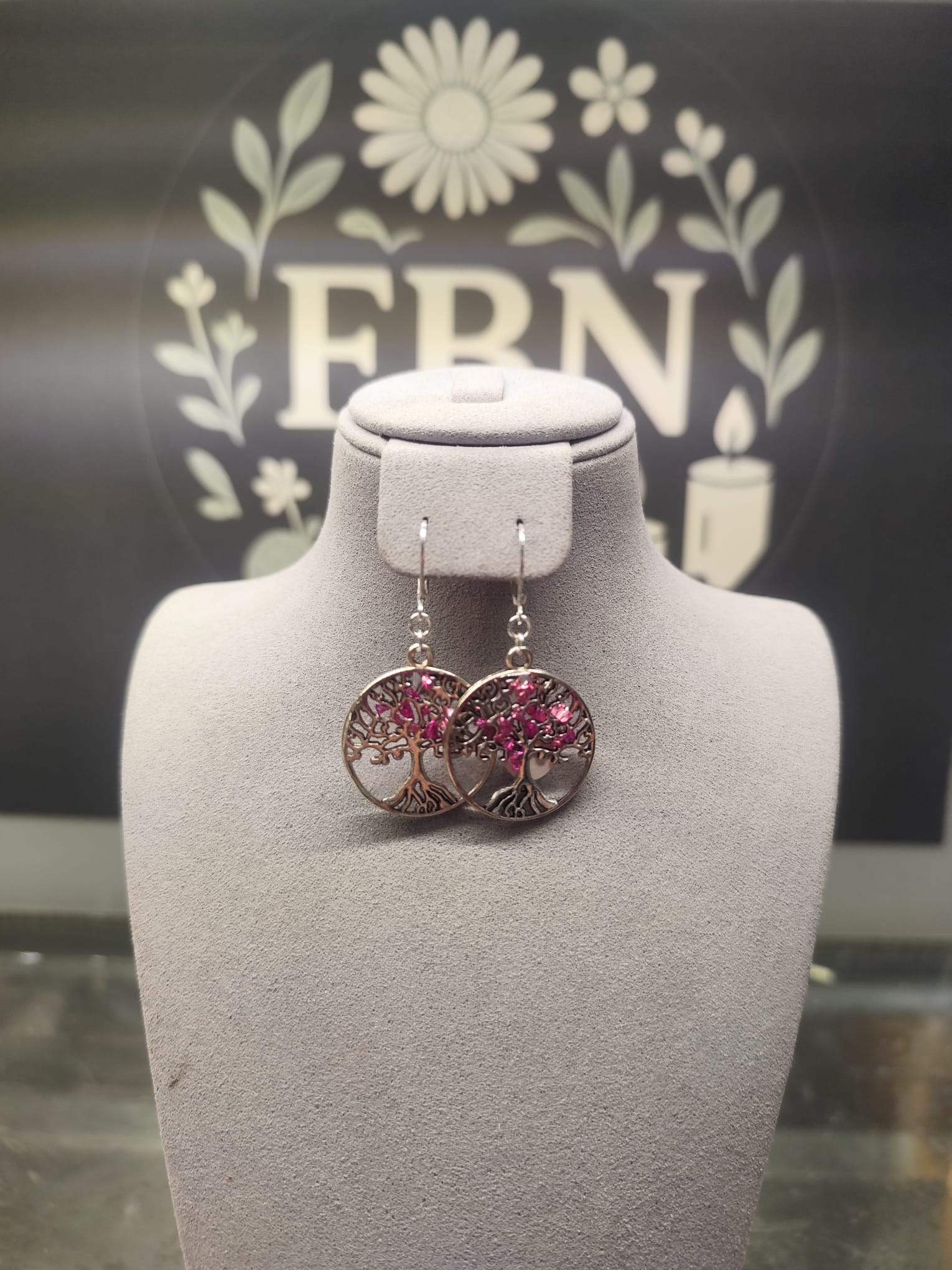 Boucles d'oreilles arbre de vie n°9