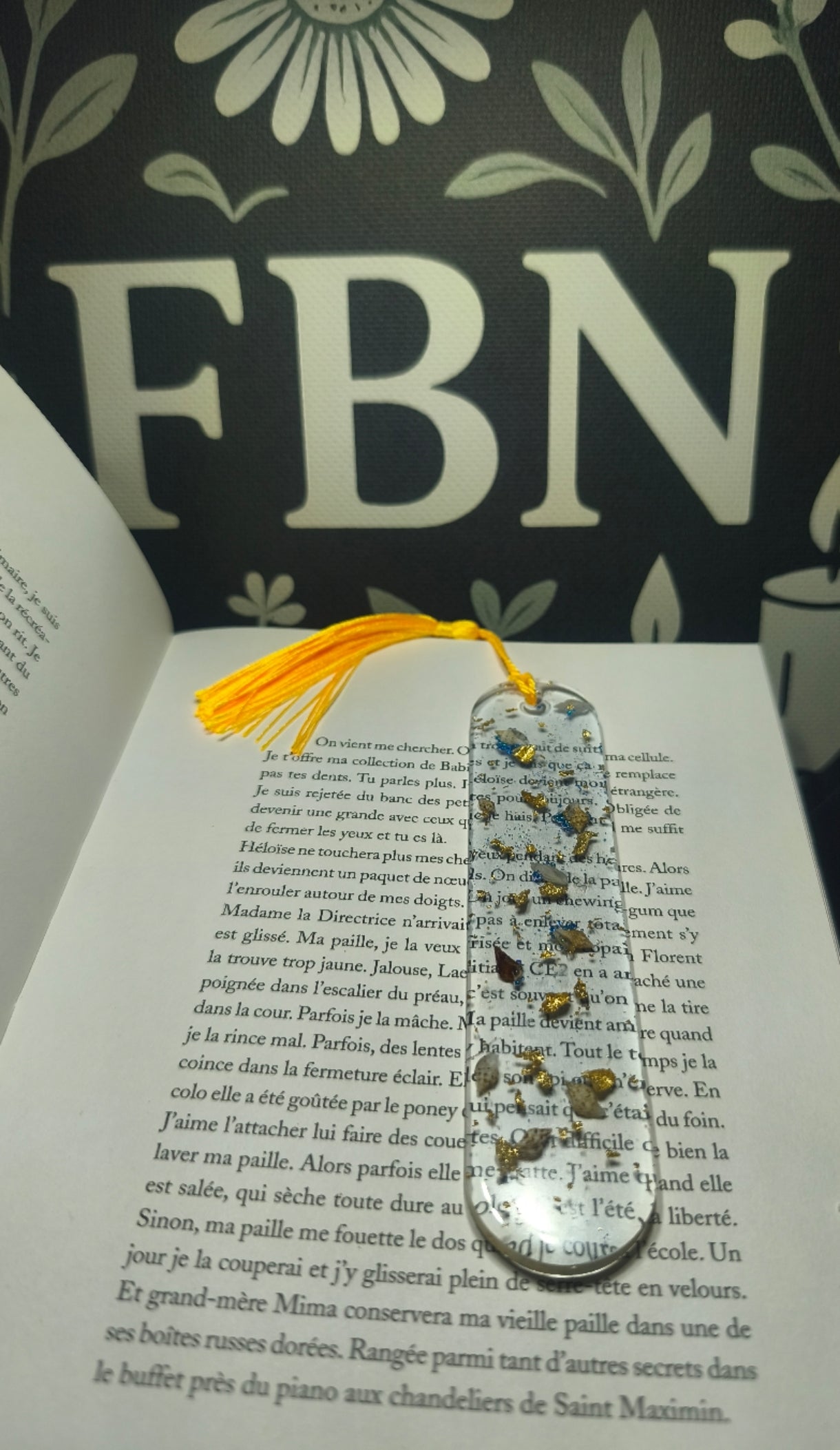 Marque pages artisanale en résine n°15