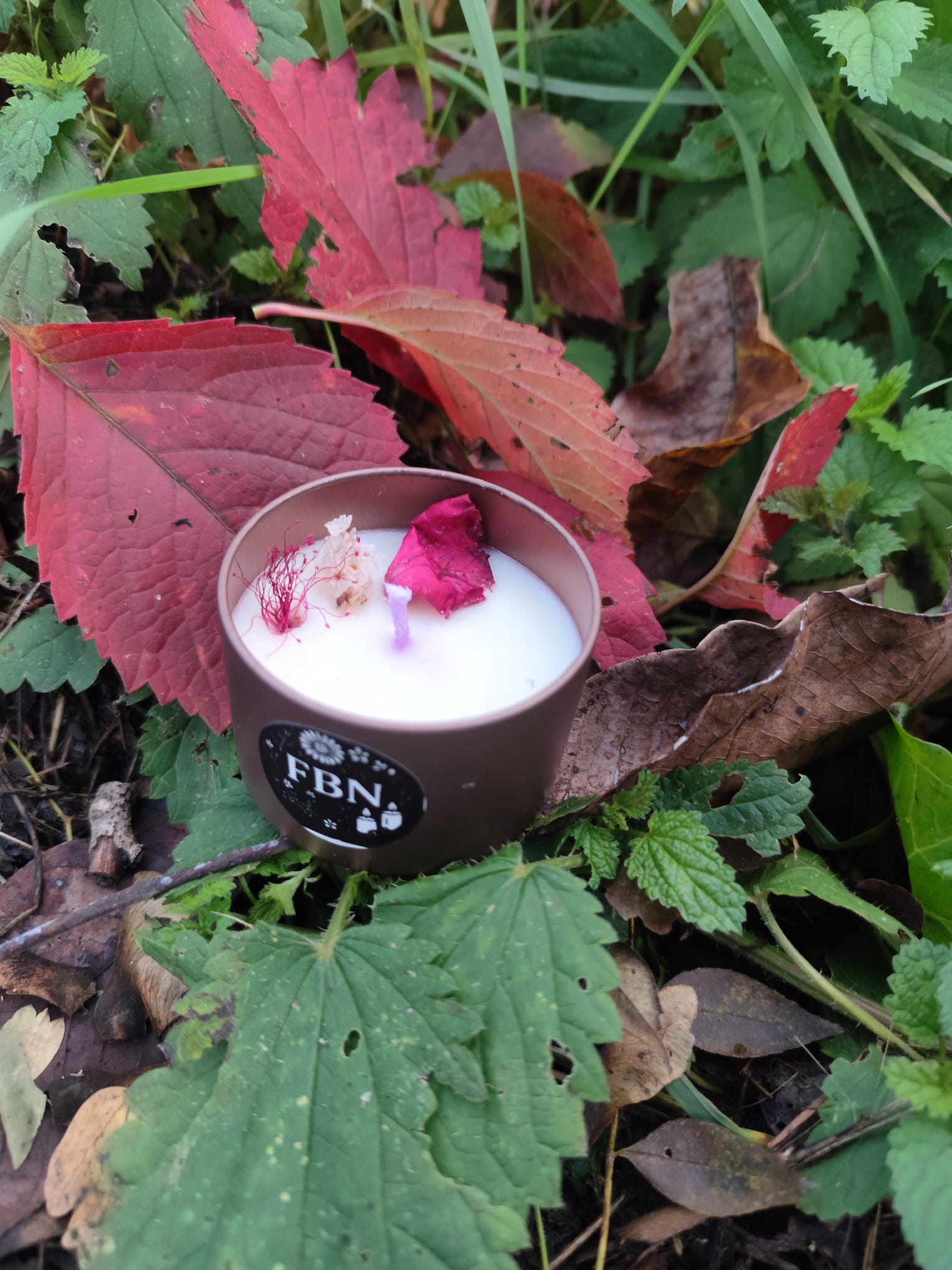 Bougie coulée - Pivoine