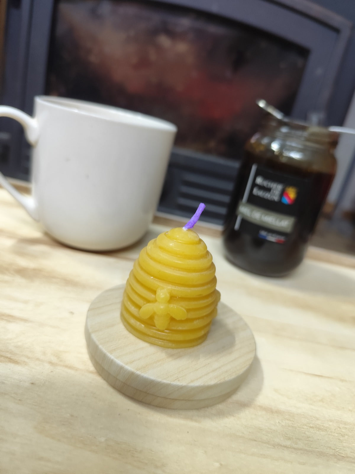 Bougie RUCHE en cire d'abeille