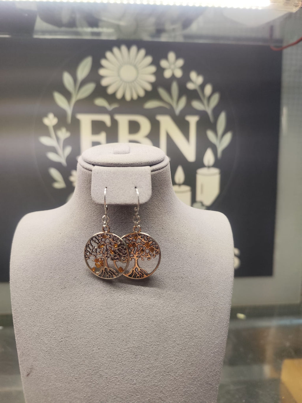 Boucles d'oreilles arbre de vie n°3