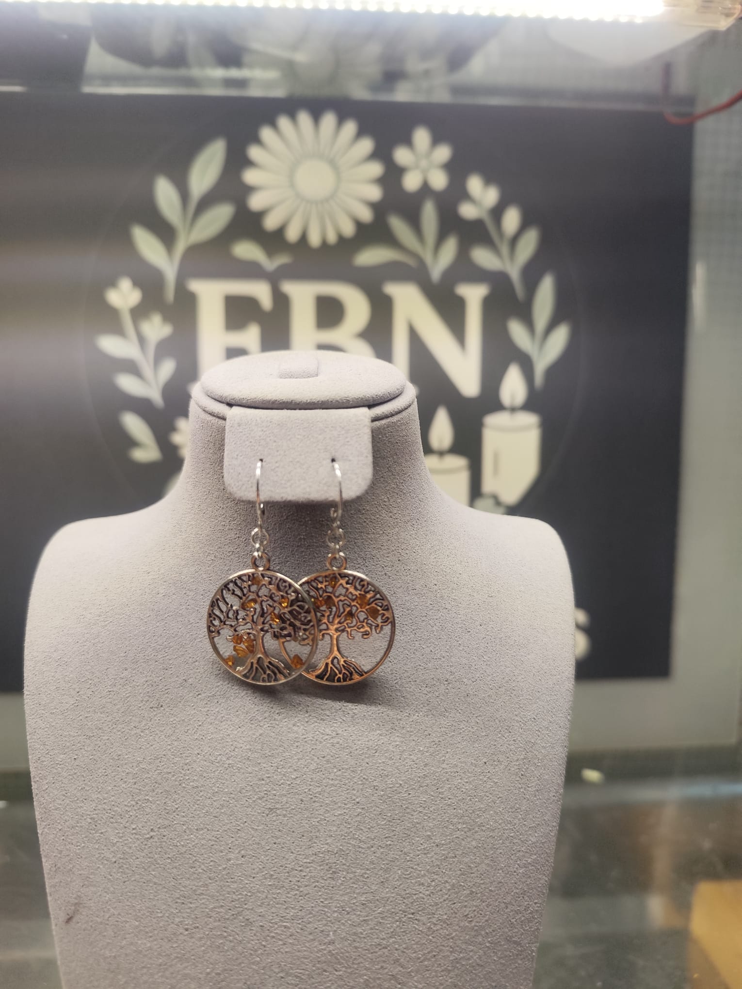 Boucles d'oreilles arbre de vie n°3