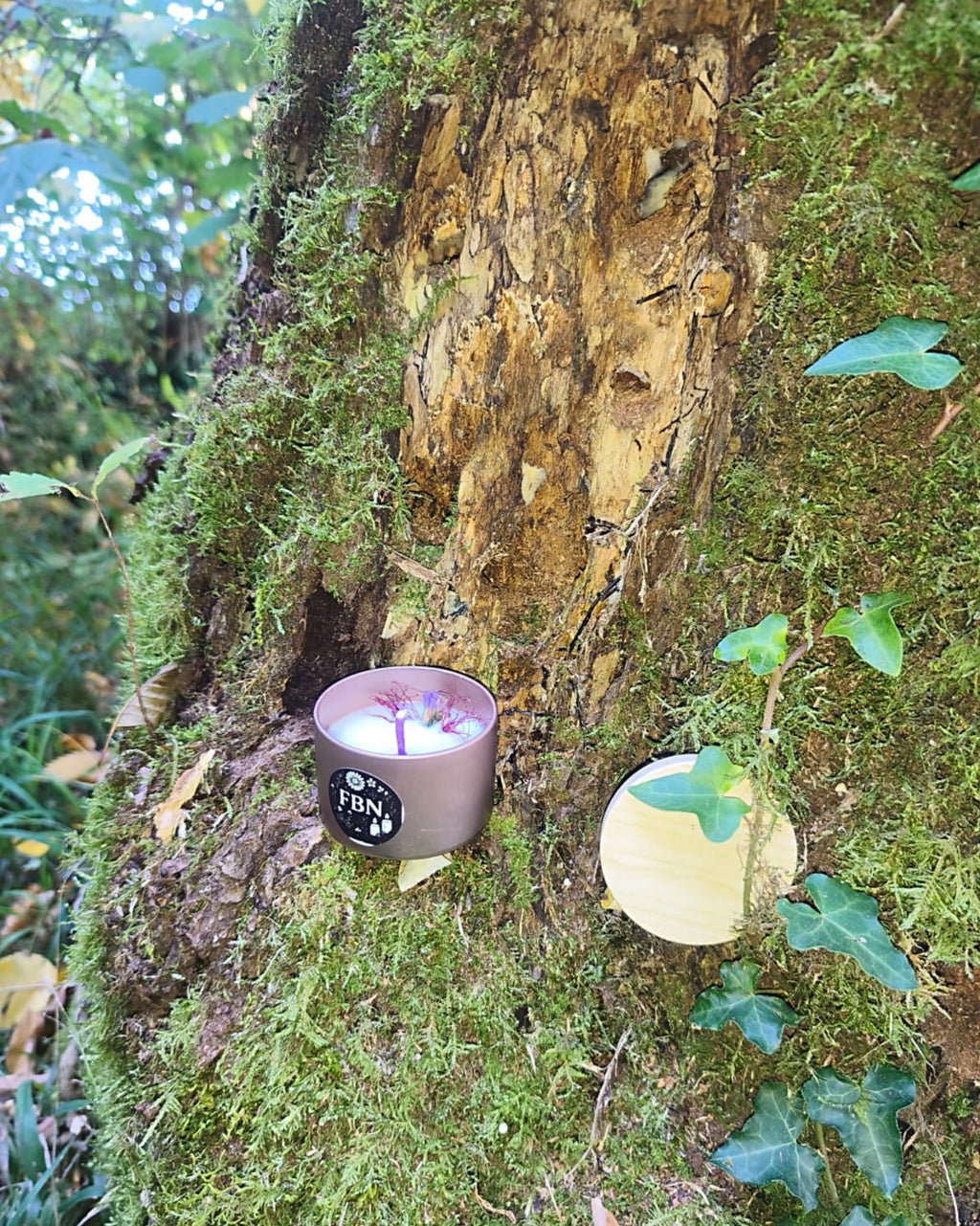 Bougie coulée - Lilas