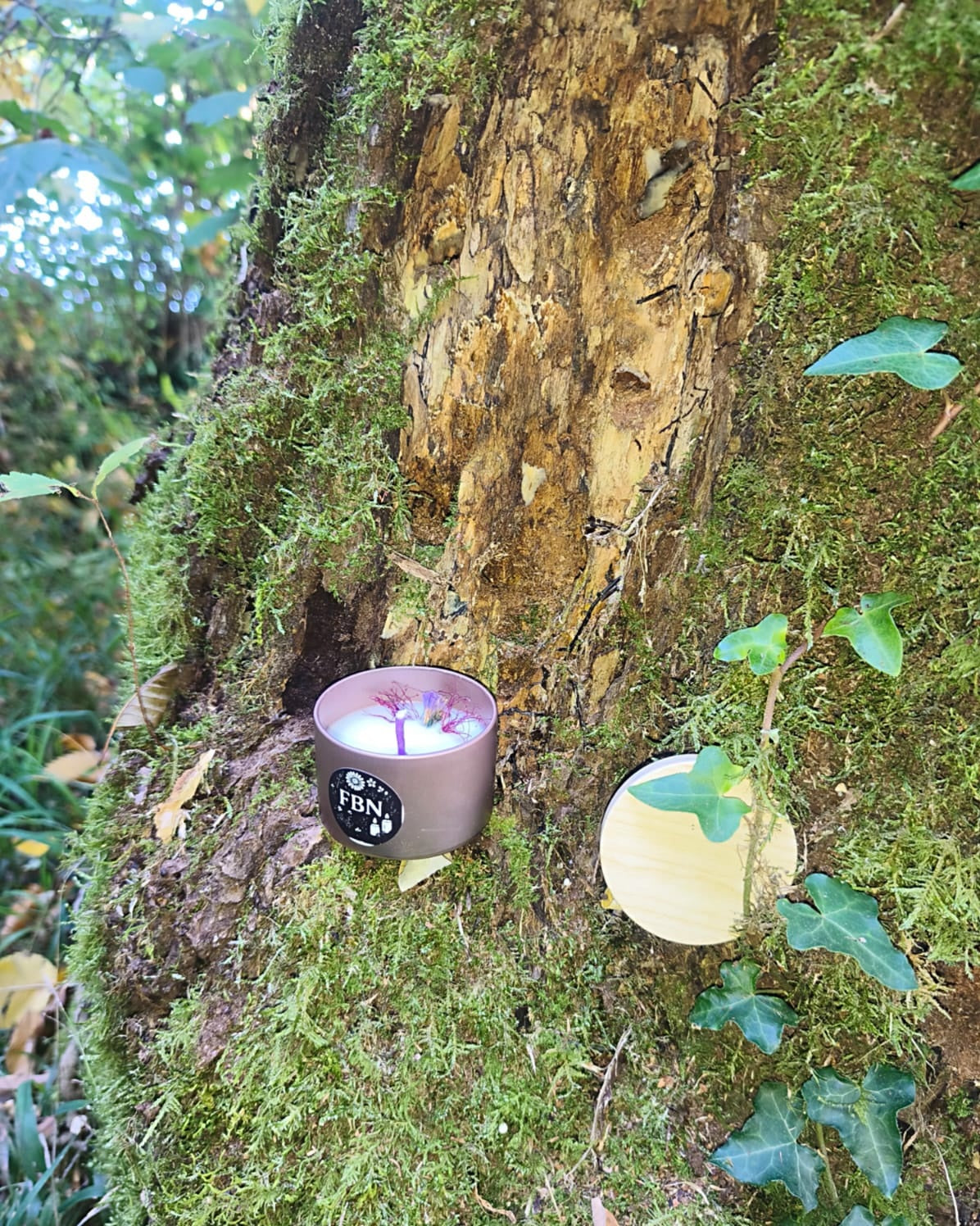 Bougie coulée - Lilas