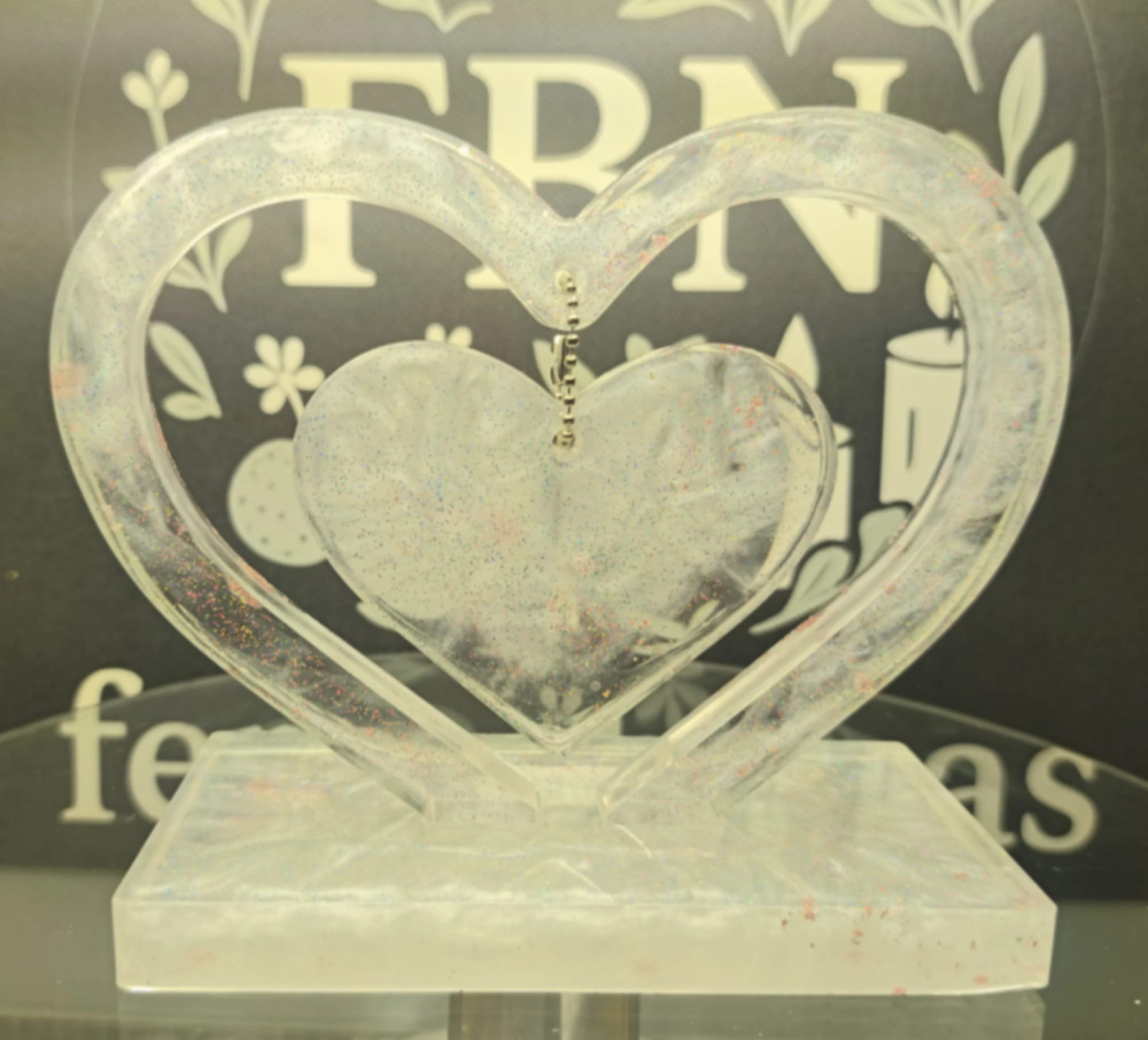 Création artisanale Coeur central avec sa base 2