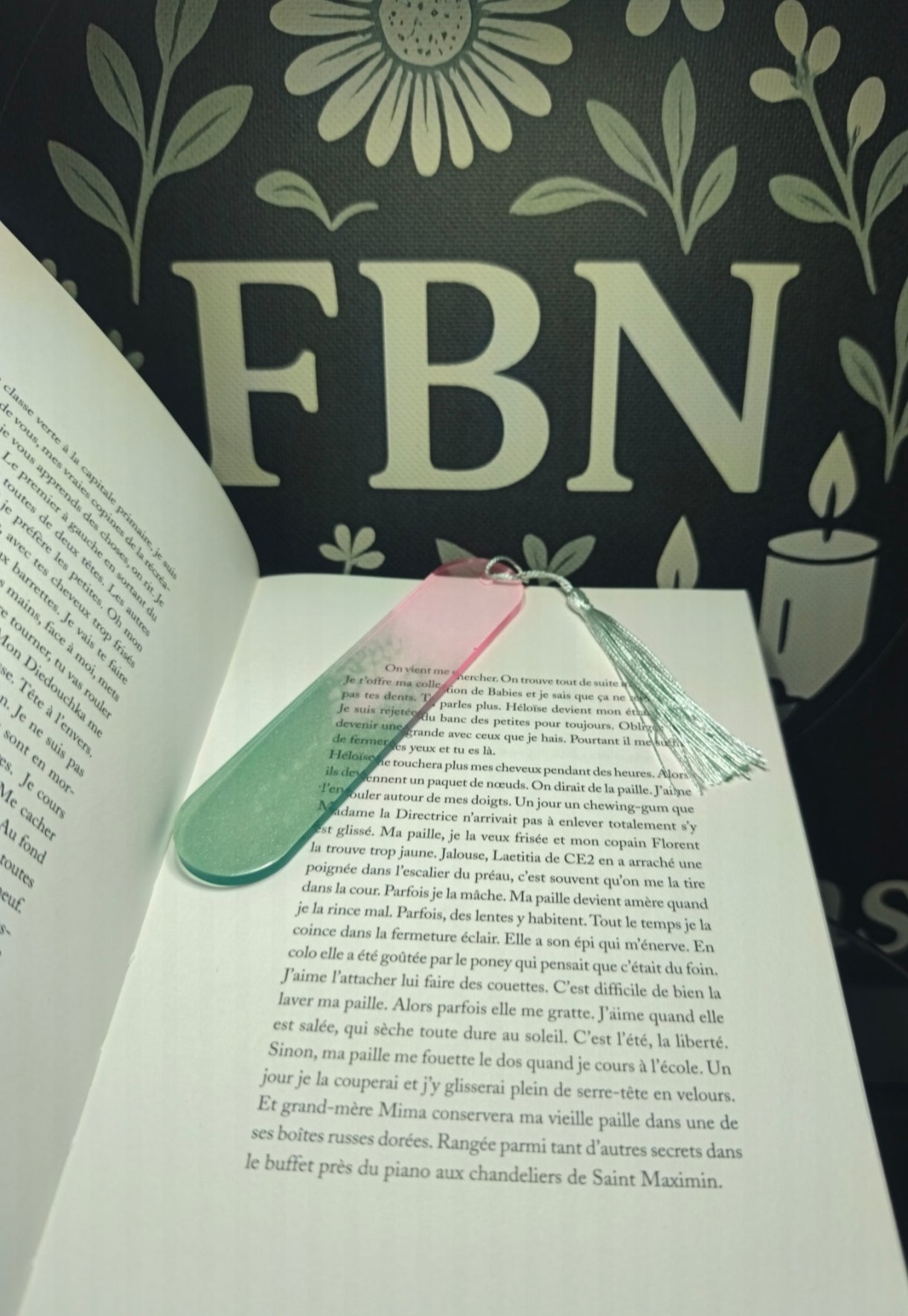 Marque pages artisanale en résine n°1