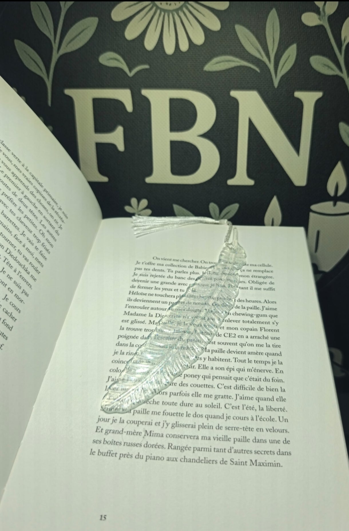 Marque pages artisanale en résine n°3