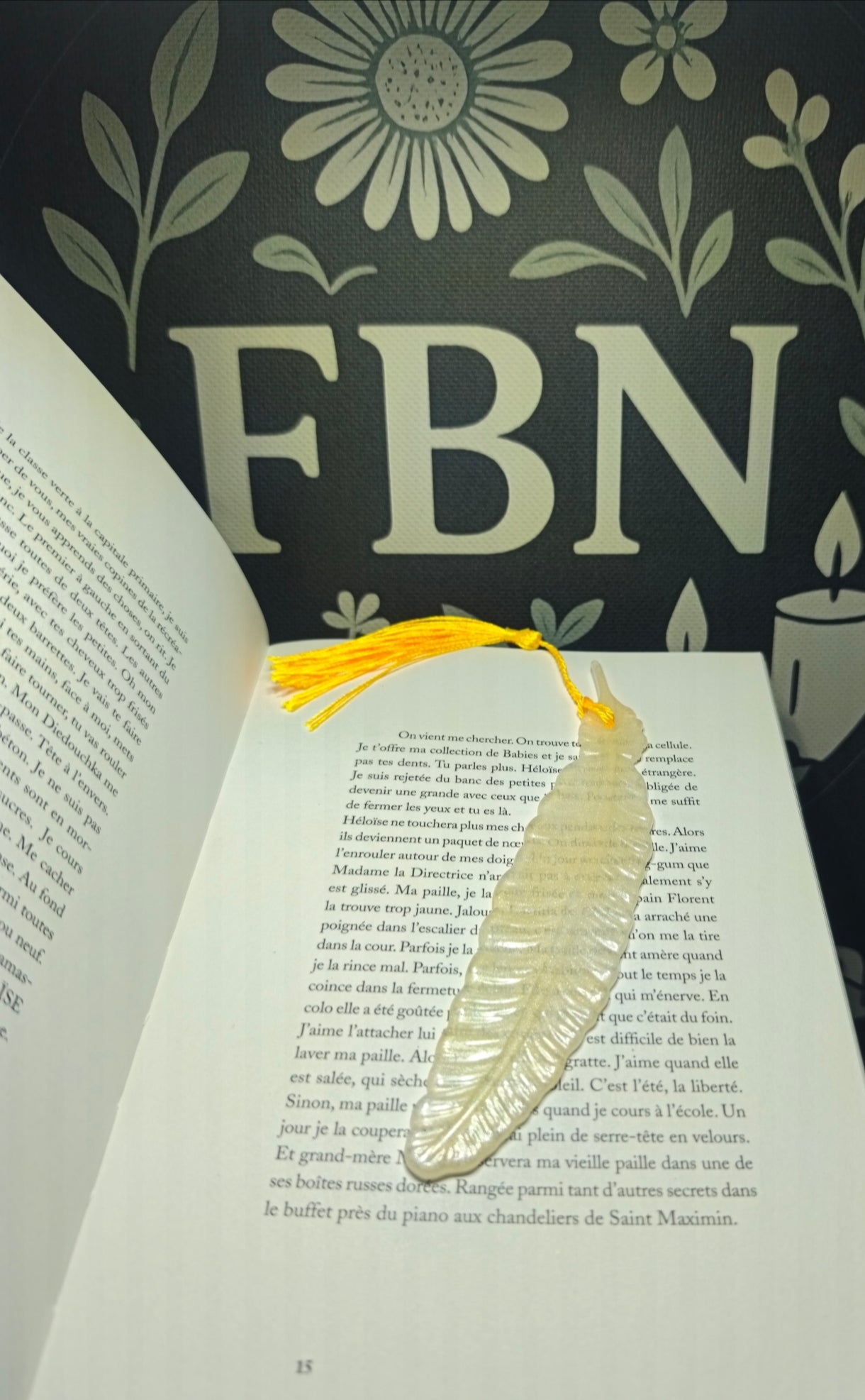 Marque pages artisanale en résine n°4