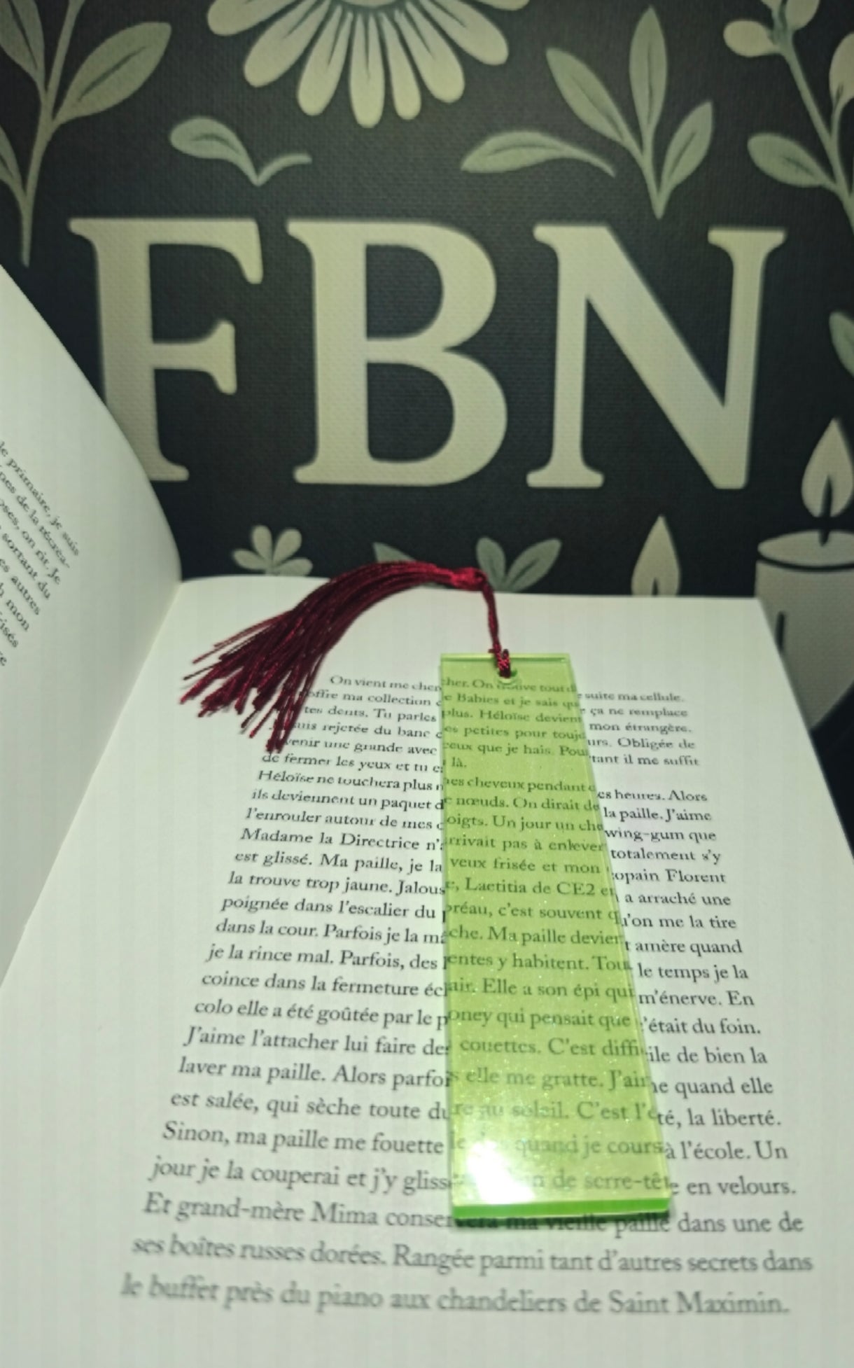 Marque pages artisanale en résine n°19