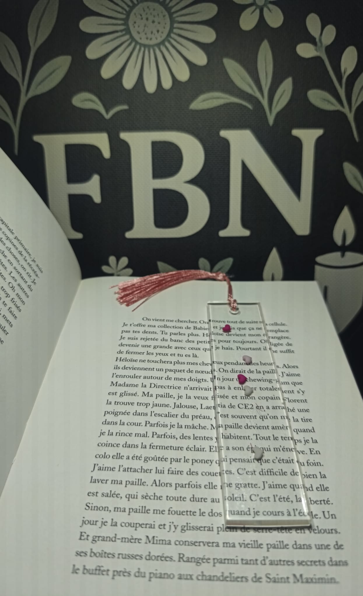 Marque pages artisanale en résine 25