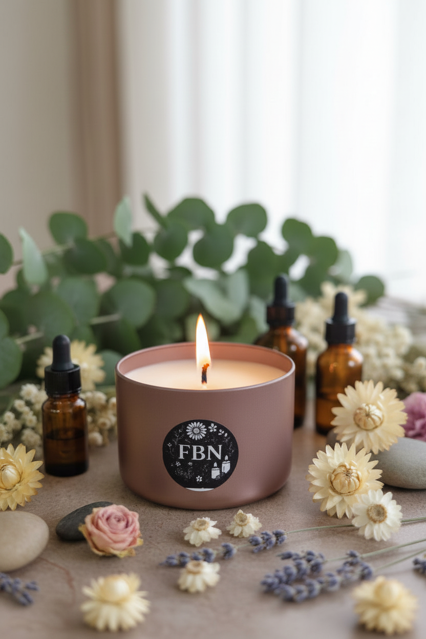 Bougie Huile Essentielle " la Purifiante"