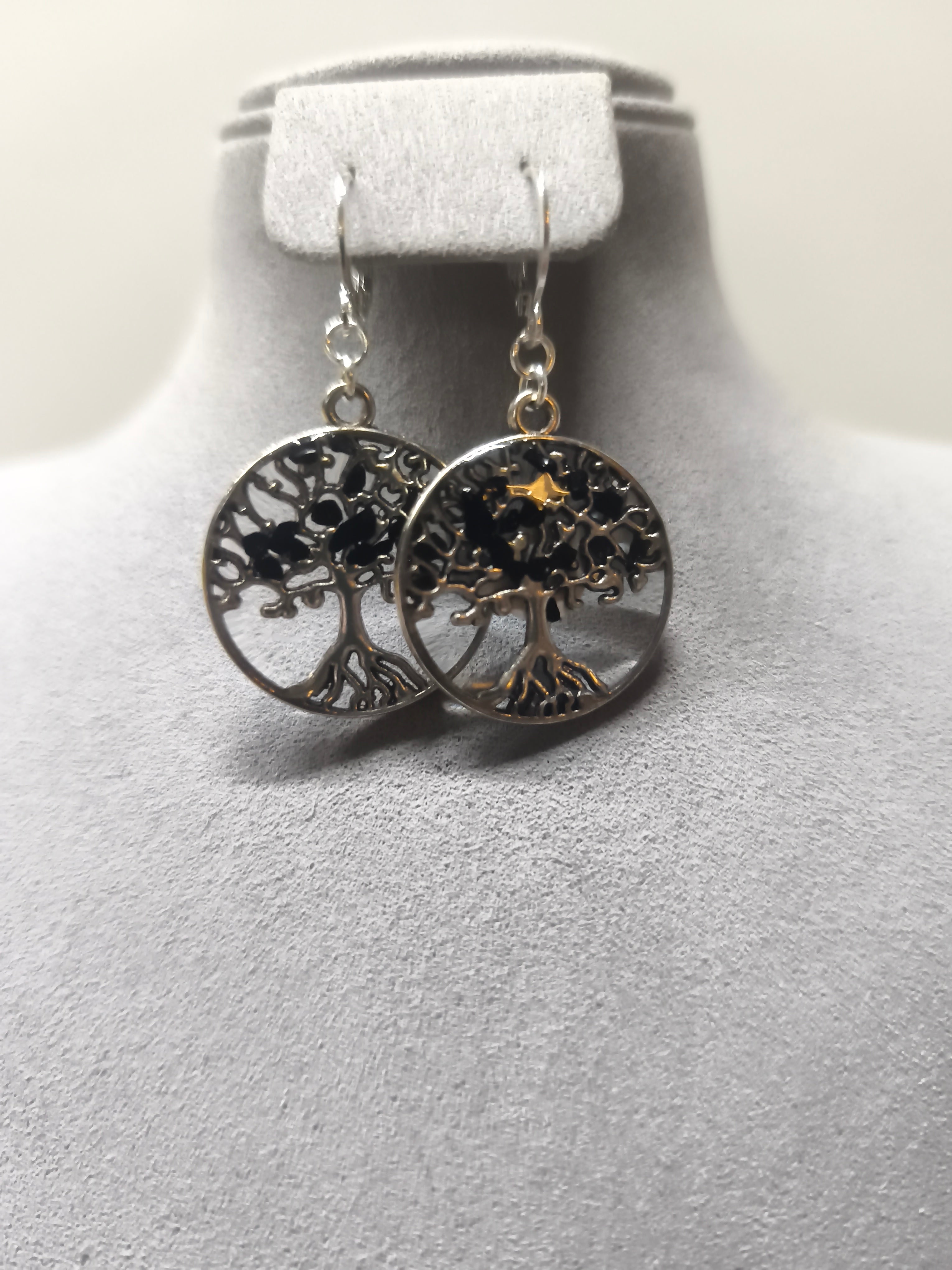 Boucles d'oreilles arbre de vie n°6