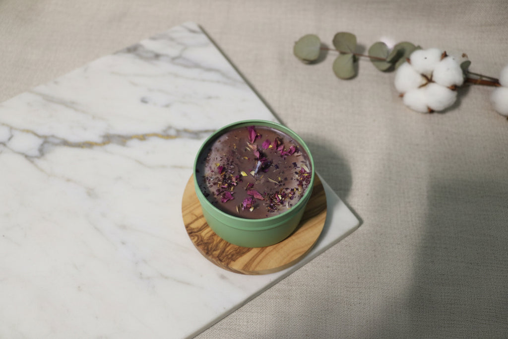 Bougie Vegan DUO Bois de santal / Papouilles