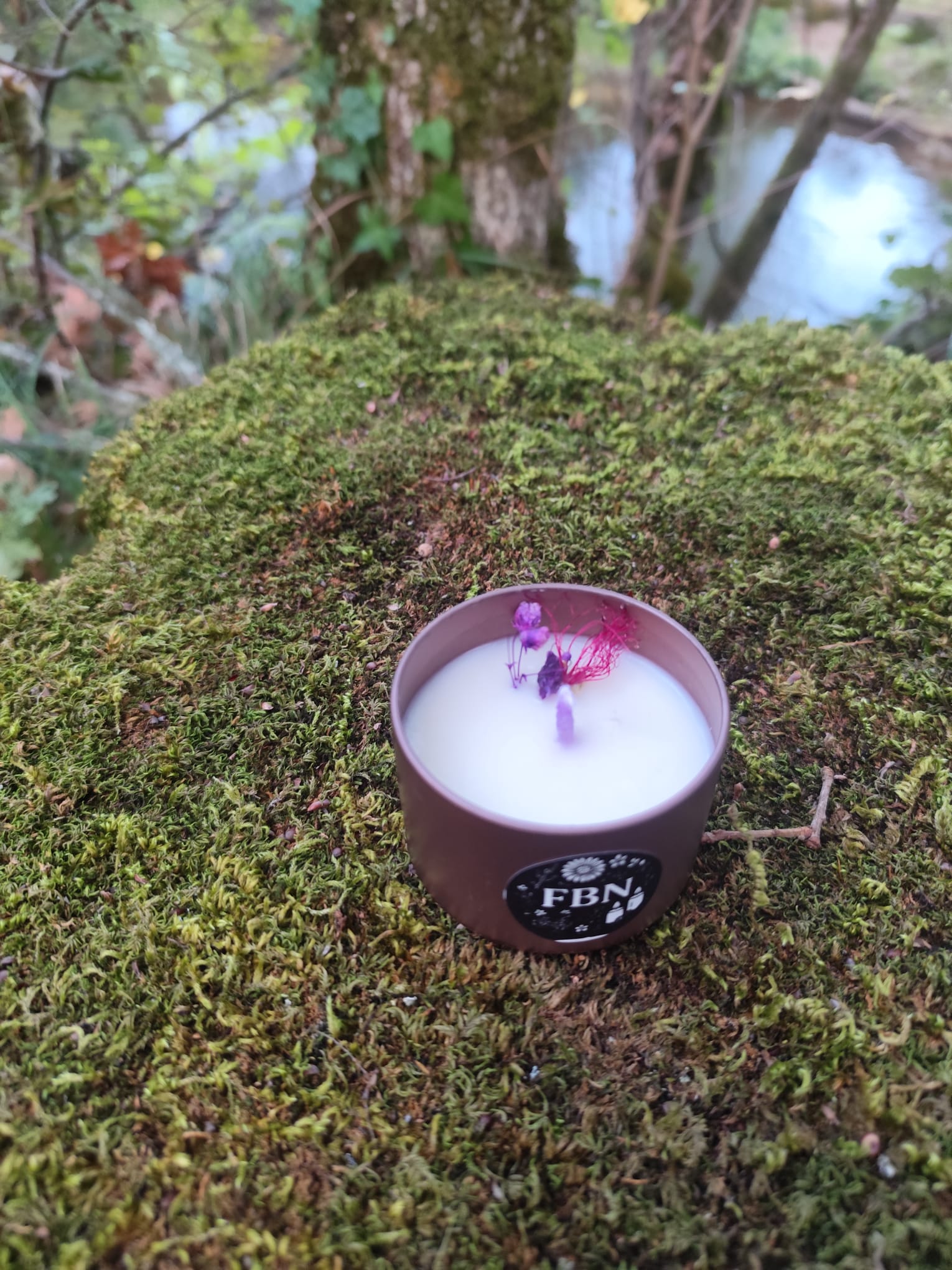 Bougie coulée - Violette